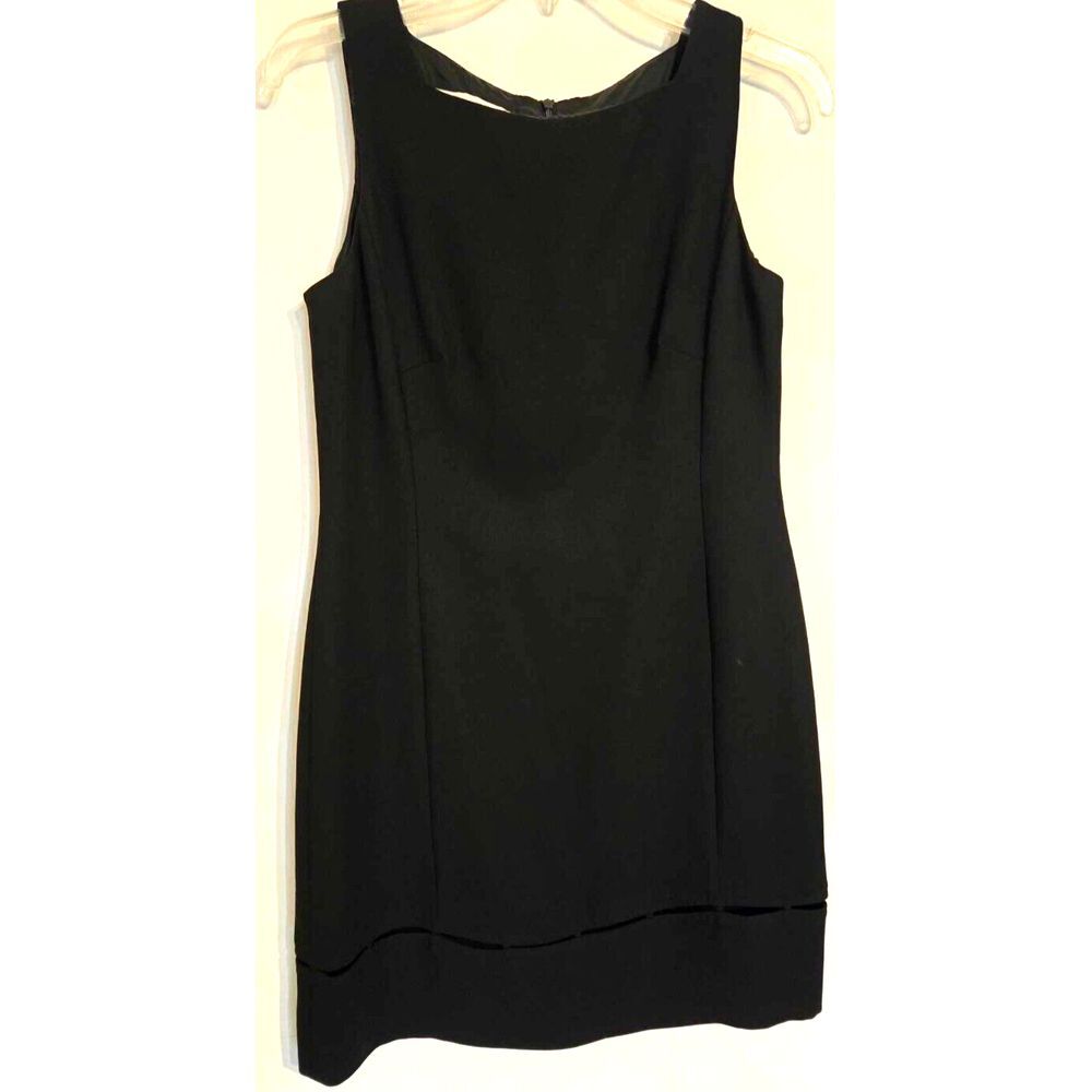 Jones New York Little Black Cocktail Dress Lined  Sleeveless 8P Elegant ~ Nice